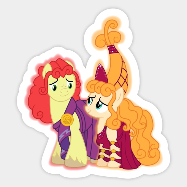 Bright Mac and Pear Butter as Zeus and Hera Sticker by CloudyGlow